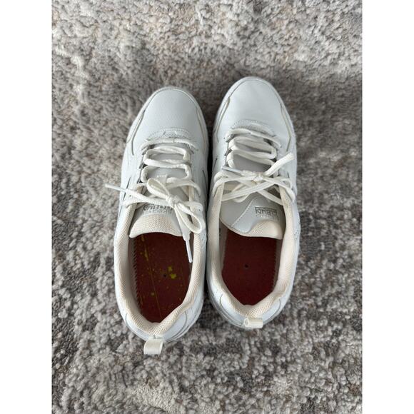 Skechers Size 10 Go Run Consistent Leather Sneakers White Lace Up Shoes 128274W - Picture 7 of 10